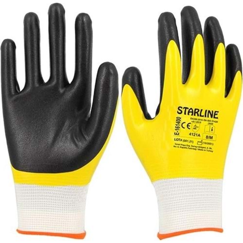 SARI NİTRİL ELDİVEN NO.10 161400