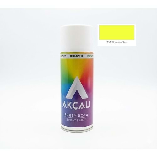 AKÇALI 516 FLORESAN SARI SPREY BOYA 400ML.