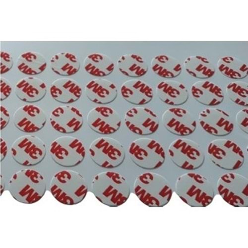 3M ÇİFT TARAFLI BANT YUVARLAK 20MM ÇAP 100 AD