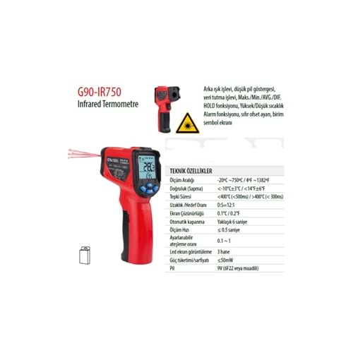 INFRARED TERMONETRE G90-IR750 CF