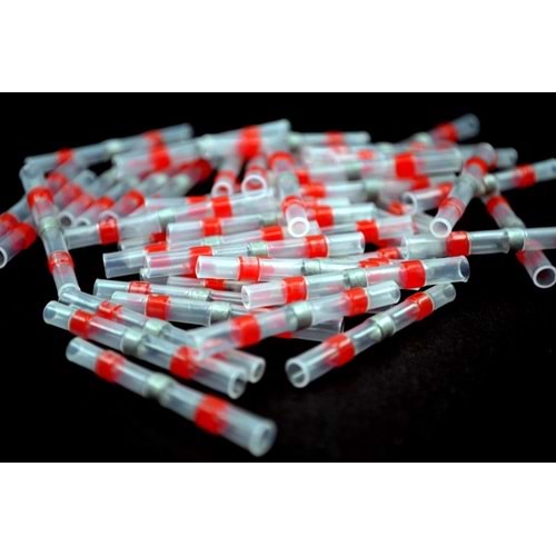 LEHİMLİ KABLO BİRLEŞTİRİCİ EK02 0.5 - 1.0MM KIRMIZI