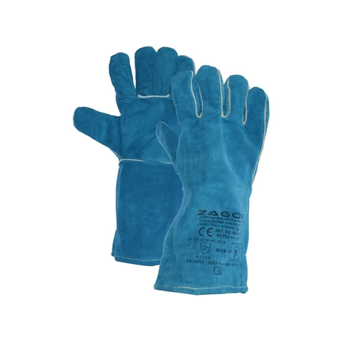 KAYNAK ELDİVENİ 35CM. MAVİ ZAGOR-228