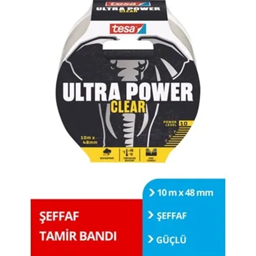 TESA ULTRA POWER ŞEFFAF TAMİR BANTI 48MM 10MT. 56496-00000-01