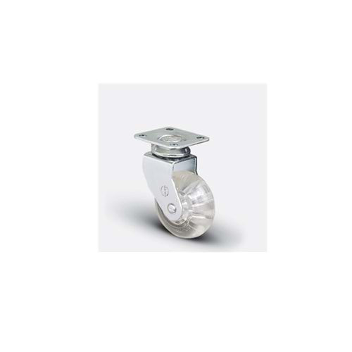 MOBİLYA TEKERİ DÖNERLİ ŞEFFAF 50*20MM