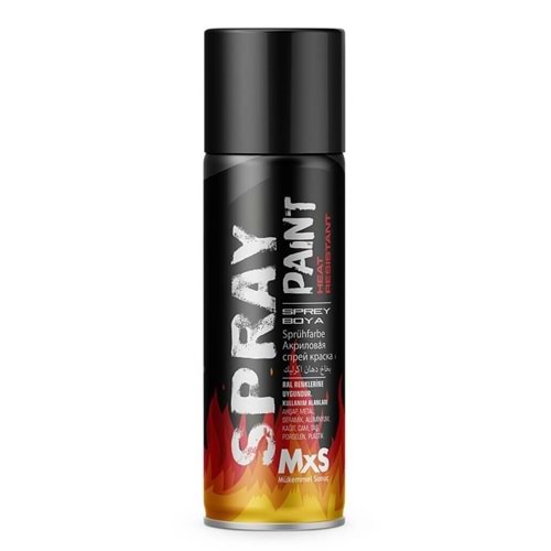 ISIYA DAYANIKLI SPREY BOYA SİYAH MAT RAL9005 400ML