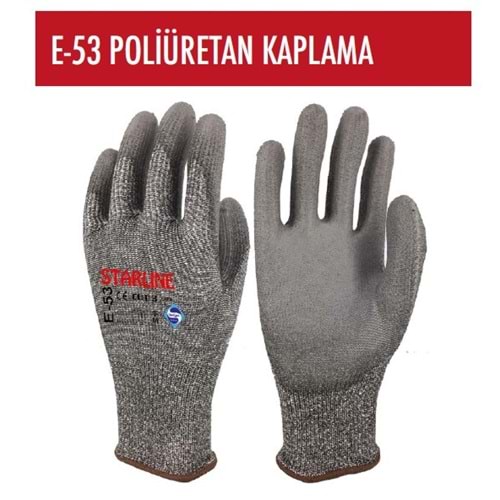KESİLMEYE DİRENÇLİ PU ELDİVEN E-53 NO.9