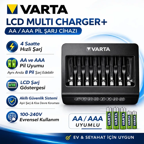 VARTA NEW LCD MULTİ CHARGER 57681