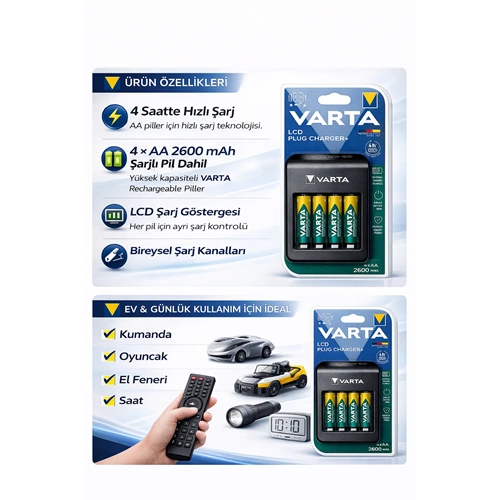 VARTA NEW LCD PLUG CHARGER 57687