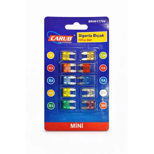 10 PARÇA MİNİ BIÇAK SİGORTA SETİ
