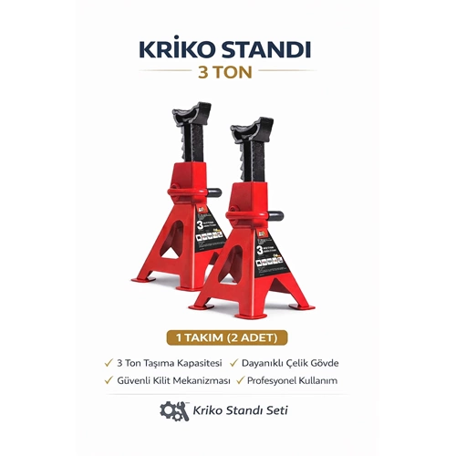 BİGRED ARAÇ ALTI SEHPASI 3 TON 2 Lİ TAKIM ( EMNİYET PİMLİ )