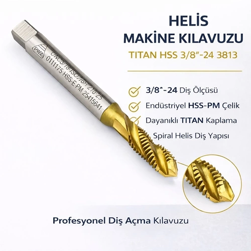 HELİS MAKİNE KILAVUZU TİTAN HSS 3/8