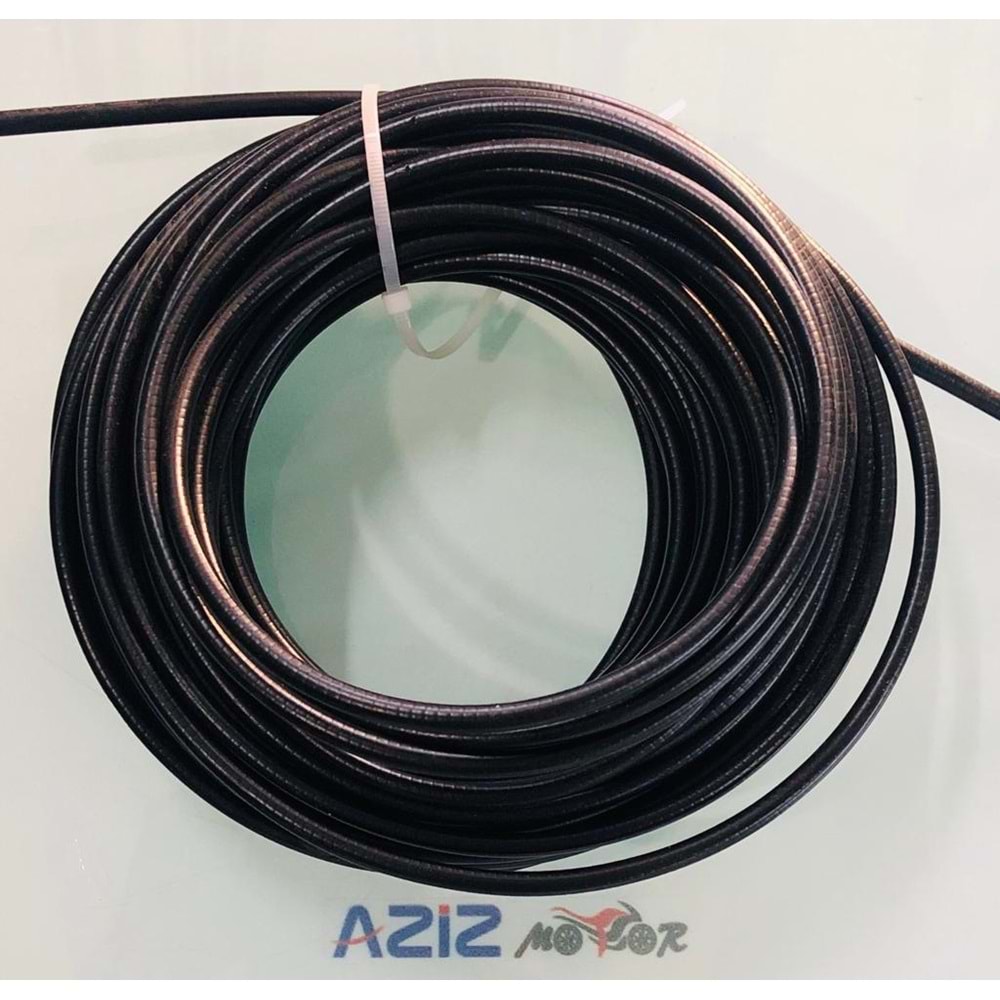 DIŞ HALAT 25 MT TEFLONLU SİYAH 5 MM