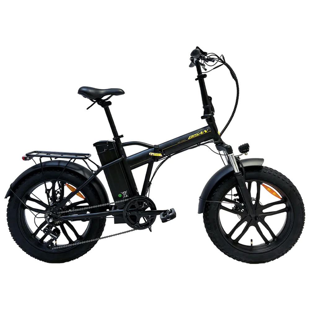 BİSAN E-FOLDING F4 20 JANT MAT SİYAH 1x7 VİTES ELEKTRİKLİ BİSİKLET
