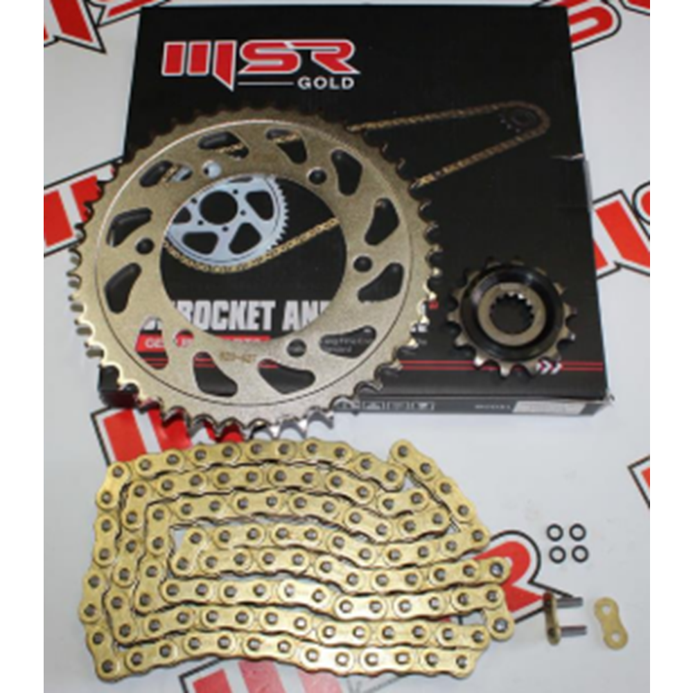 YAMAHA R25 43T-14T-ZİNCİR DİŞLİ SETİ ORİNGLİ MSR GOLD