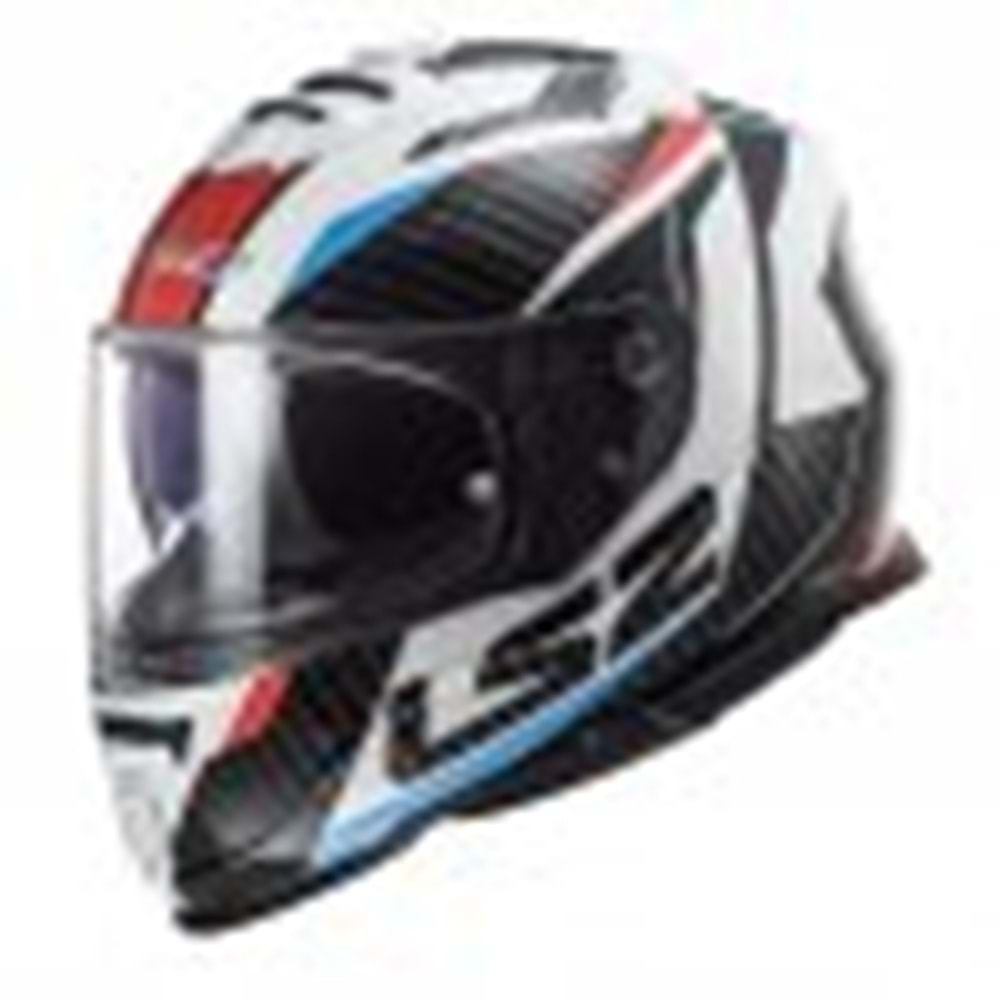 LS2 STORM 2 RACER MAVİ-KIRMIZI KASK -S