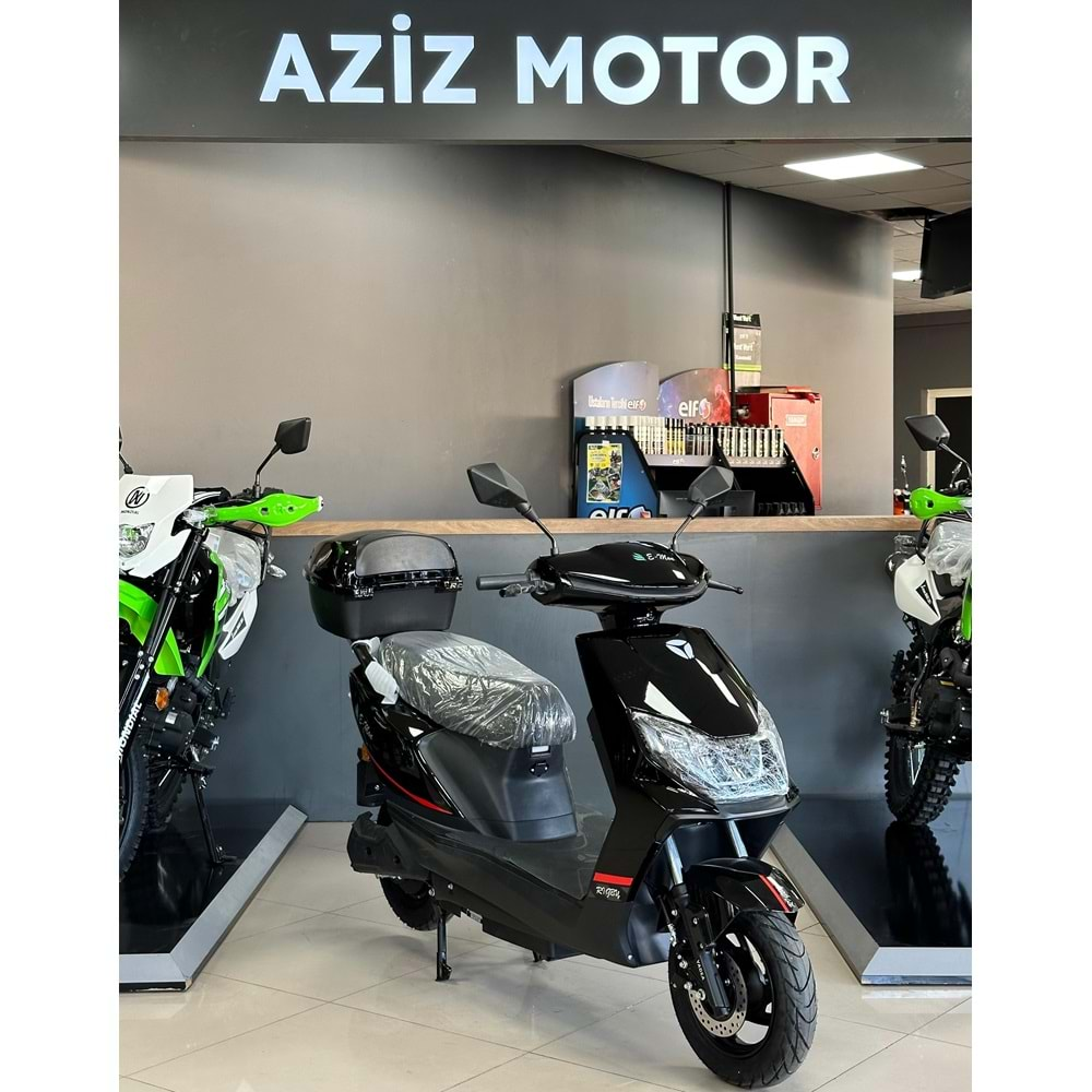 MONDİAL E-MON RIGBY ELEKTRIKLI MOTOSIKLET SİYAH