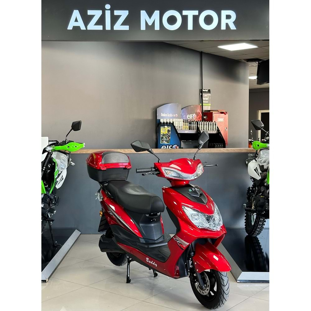 MONDİAL BUDDY ELEKTRIKLI MOTOSIKLET KIRMIZI