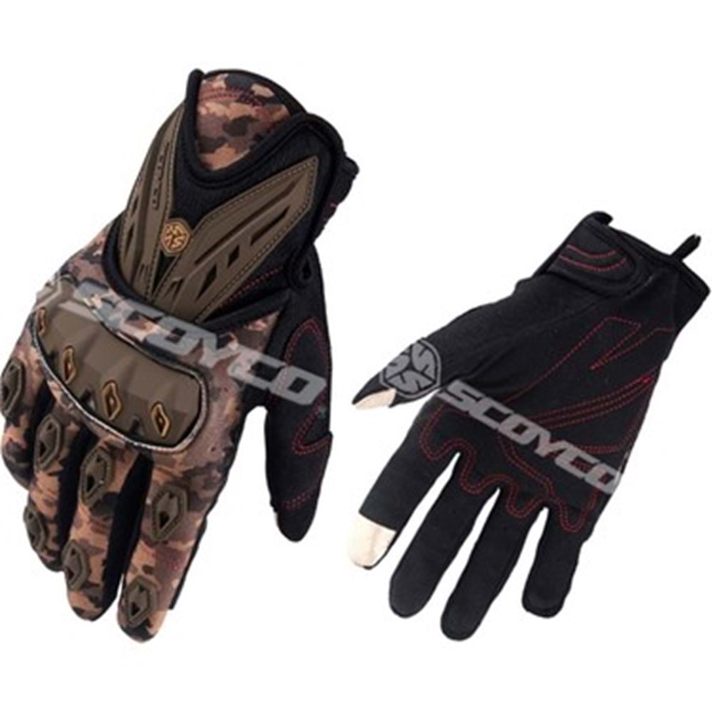 SCOYCO ELDİVEN KORUMALI YAZLIK MC 10 KAMUFLAJ XL