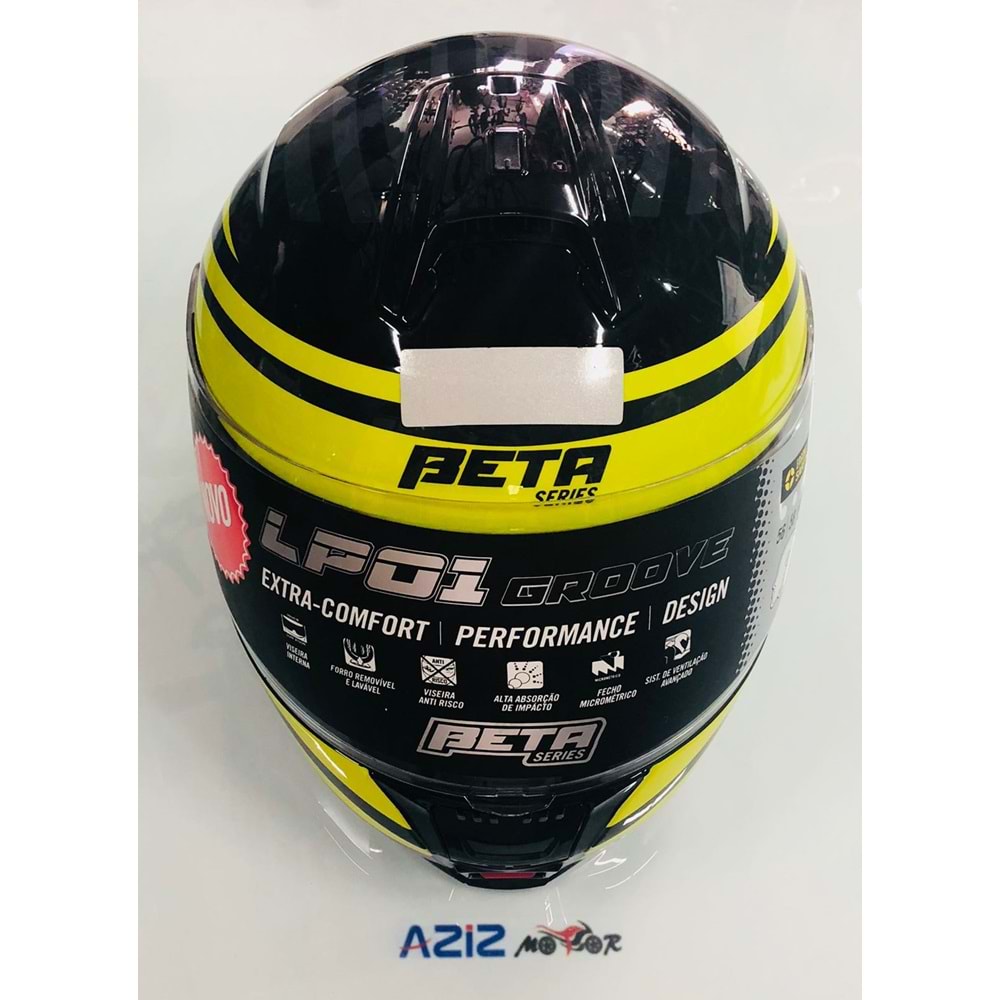 BETA KASK CENE AÇILIR GOZLUKLU LP01 BEDEN : 56(S) SİYAH BEYAZ
