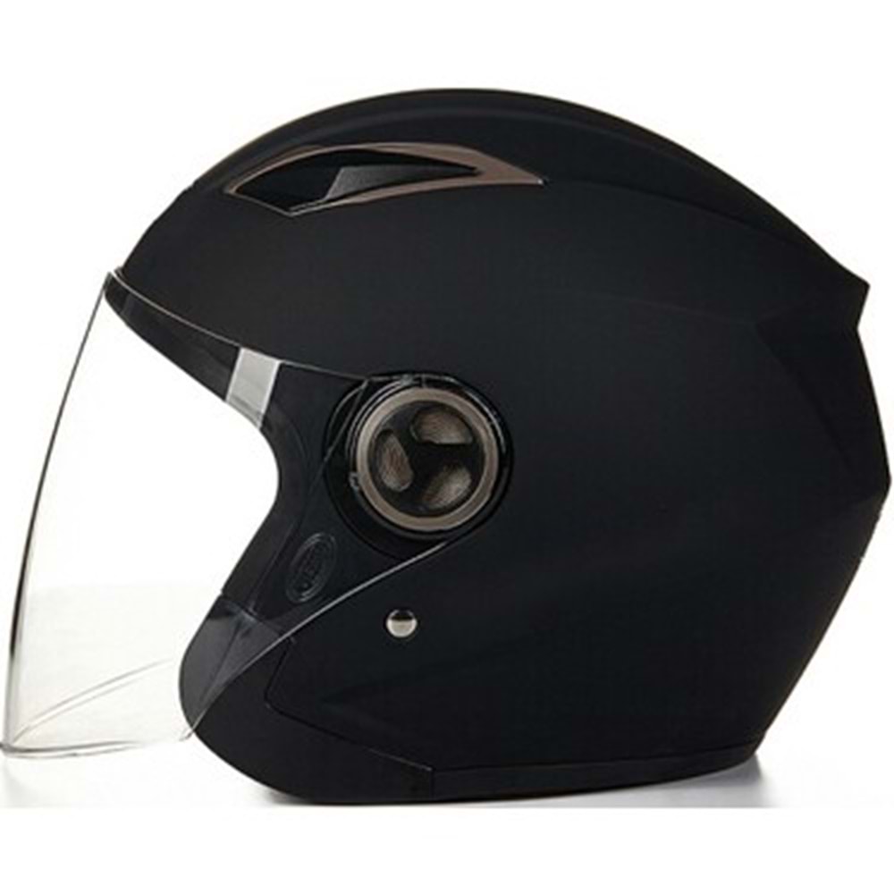 PRO KASK ÇENESİZ HELMETS YM626-0425 BLACK SHİNE L