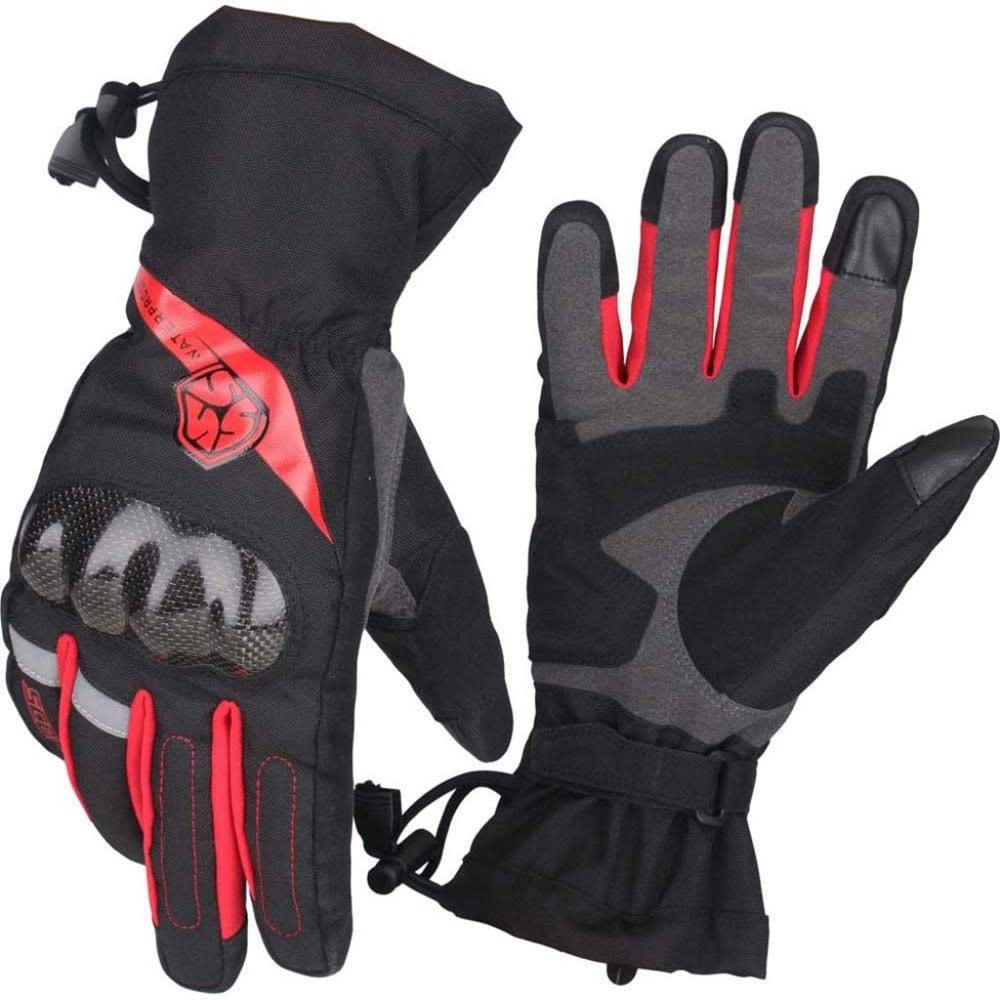 SCOYCO MC71-CARBON-0265 KIRMIZI S