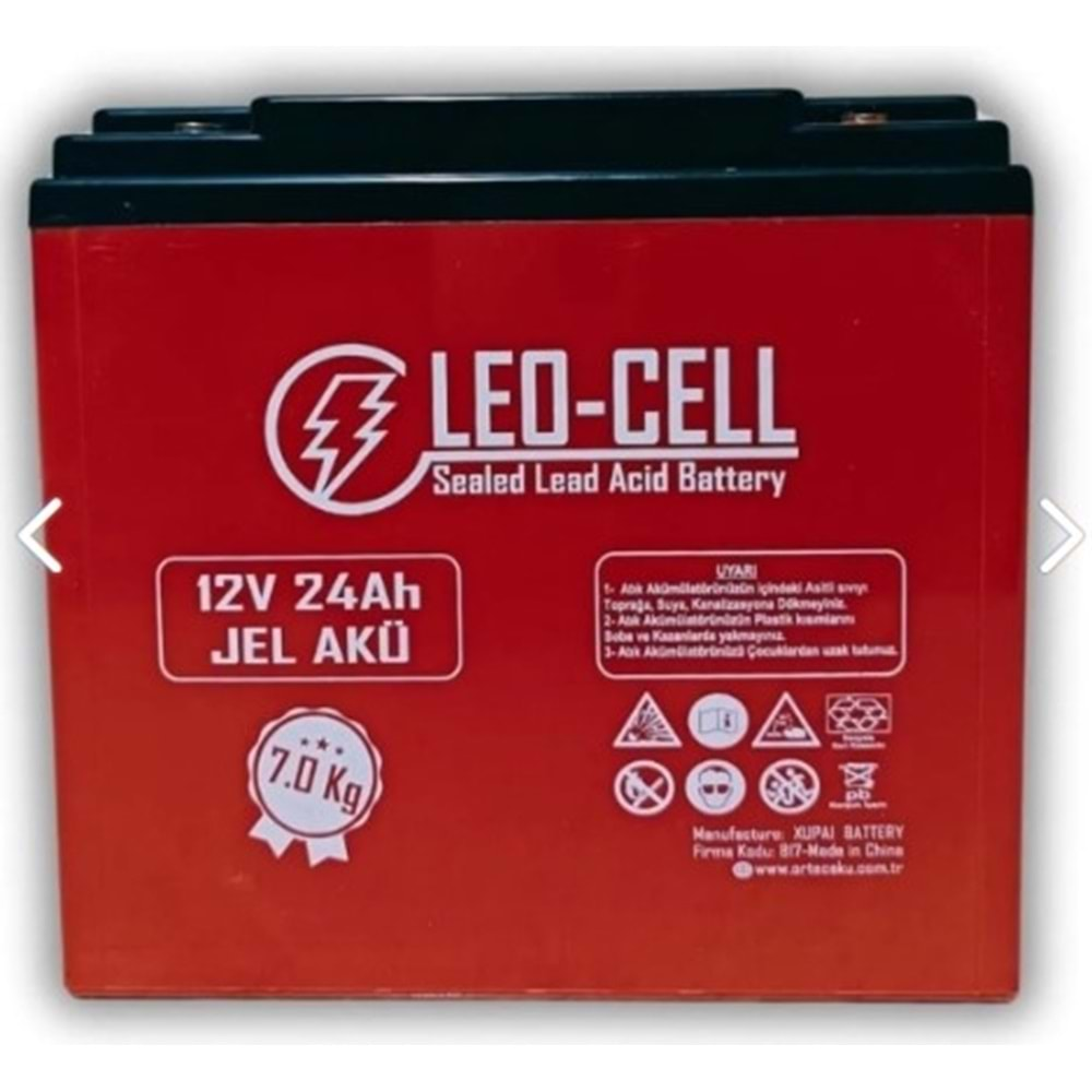 LEO-CELL 12V 24 AH AKÜ