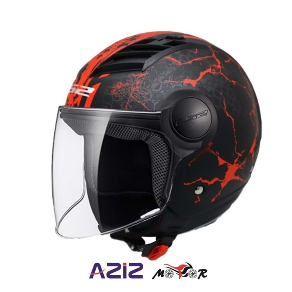 LS2 AIRFLOW SNAKE KIRMIZI KASK - S