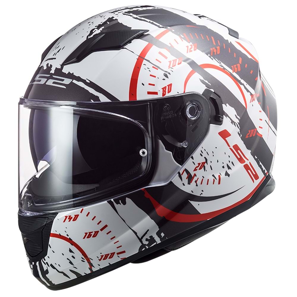 LS2 STREAM EVO TACHO BEYAZ-SİYAH KASK XL