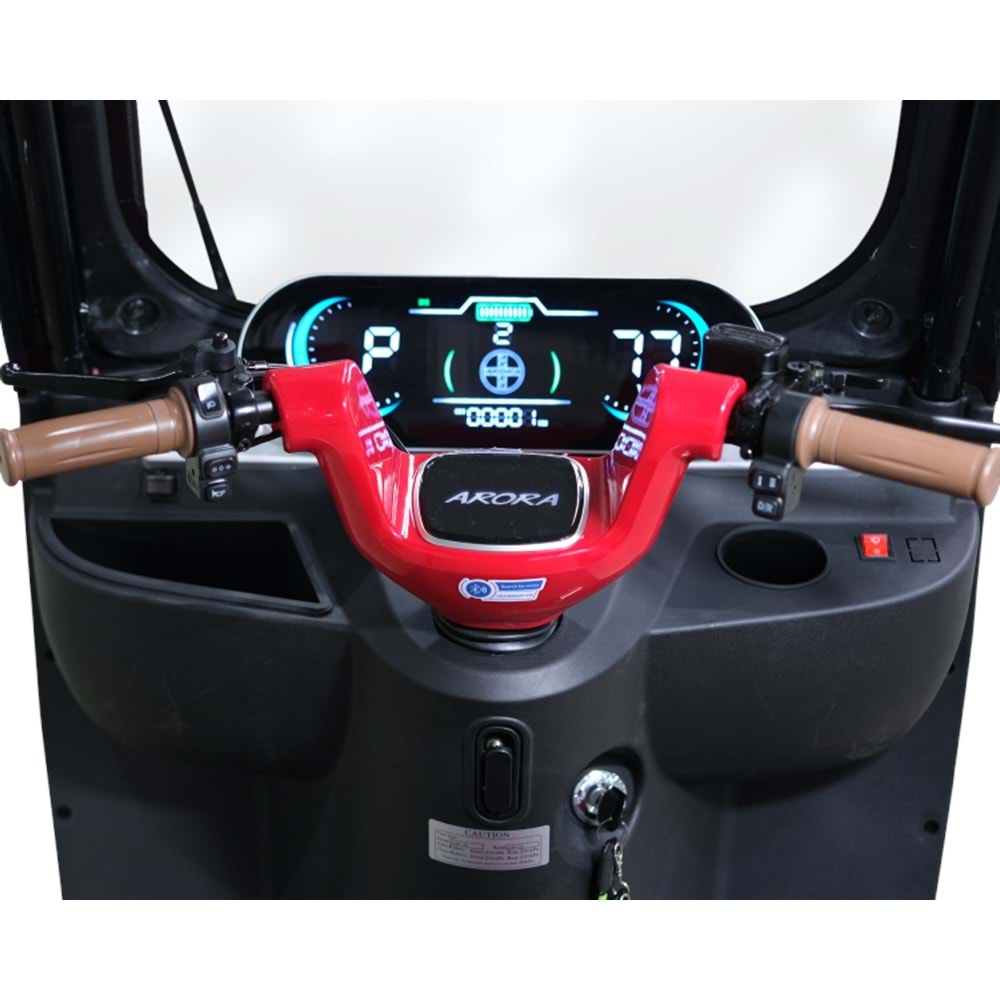 ARORA FELIX PRO ÜÇ TEKERLEKLİ MOPED KIRMIZI