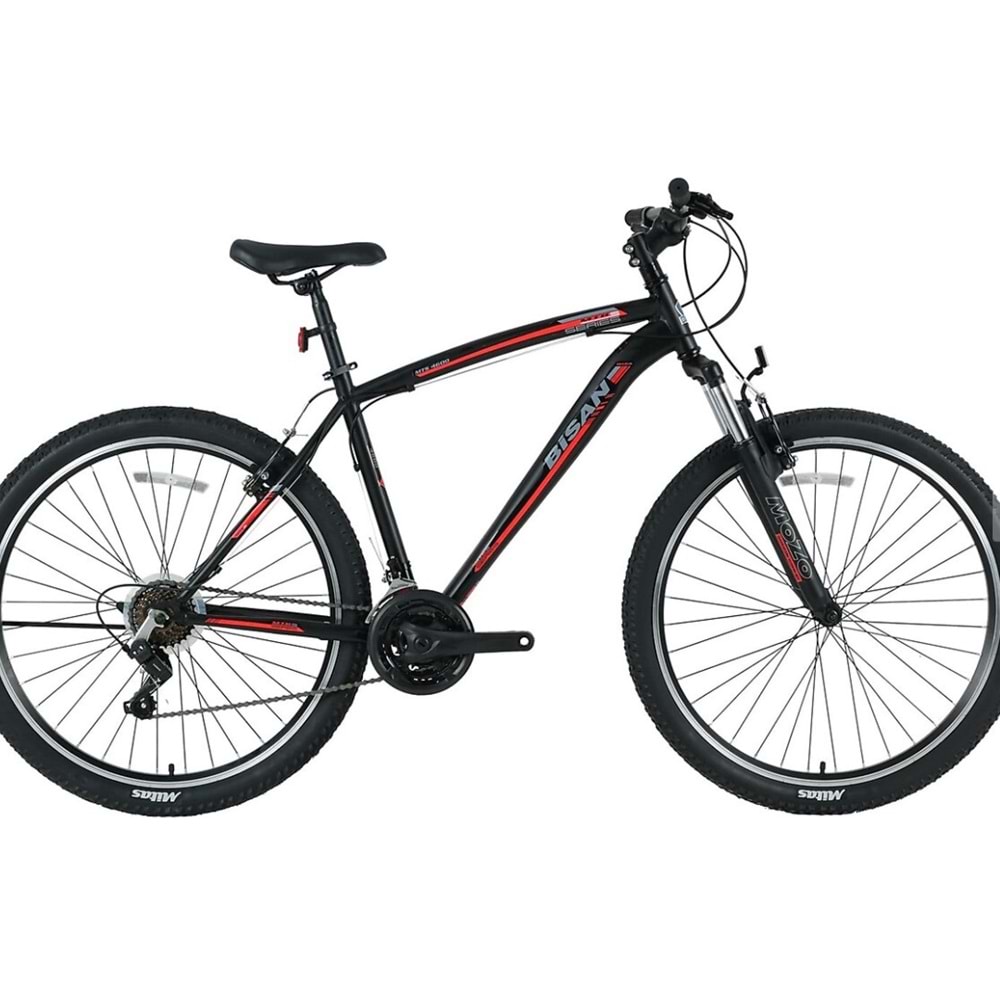 BİSAN MTS 4600 MD-22 27.5 JANT DAĞ BİSİKLETİ MAT SİYAH - MAVİ