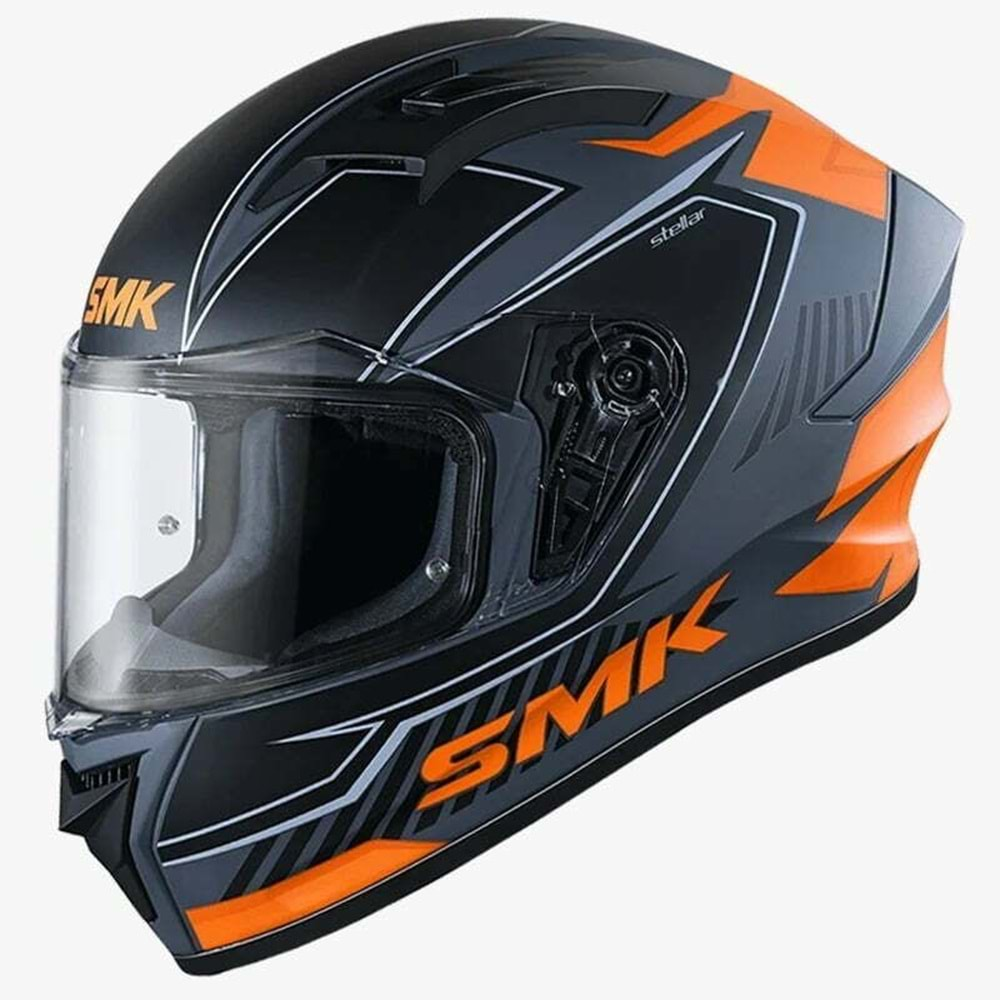 SMK STELLAR ADOX KAPALI KASK TURUNCU-SİYAH - XL