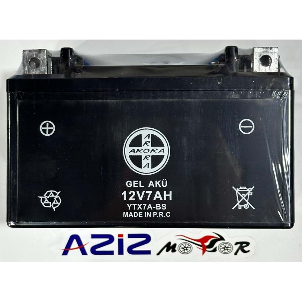 12V 7 AH YTX7A SCOOTER AKÜ ARORA