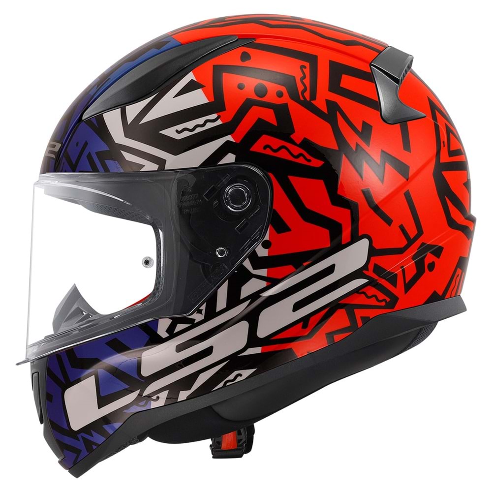 LS2 RAPID 2 MEMPHIS KIRMIZI-MAVİ KASK XL