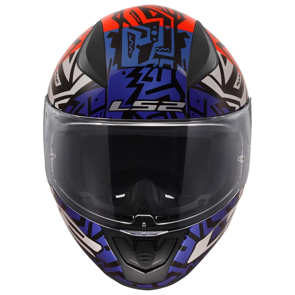 LS2 RAPID 2 MEMPHIS KIRMIZI-MAVİ KASK XL