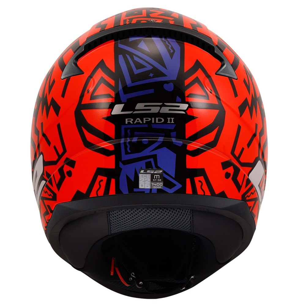 LS2 RAPID 2 MEMPHIS KIRMIZI-MAVİ KASK XL