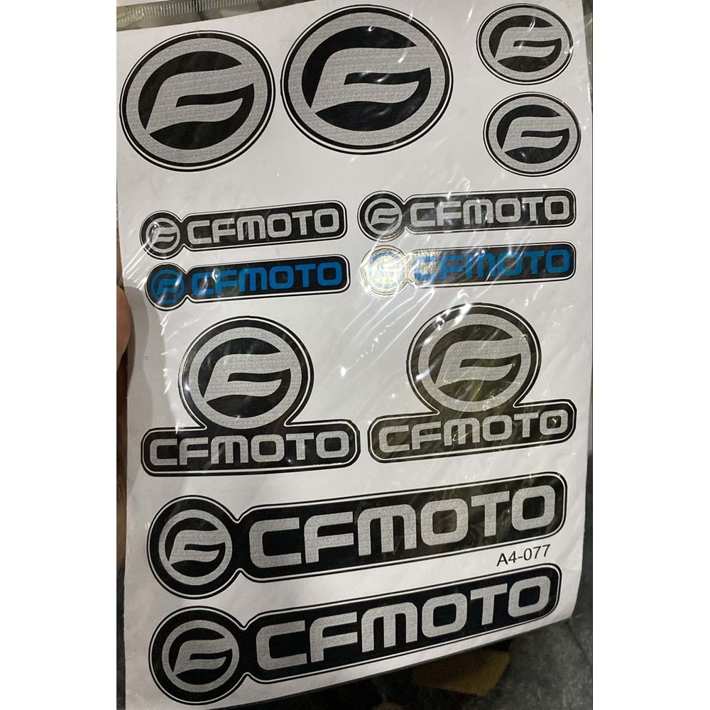 A4 STİCKER 076 TEK PAKET ÇOKLU STİCKER GRİ