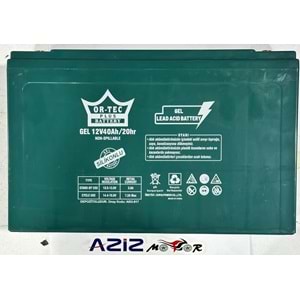 12V 40 AMPER ELEKTİRİKLİ MOTOR AKÜSÜ 2024 TARİHLİ ORTEC