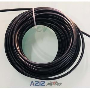 DIŞ HALAT 25 MT TEFLONLU SİYAH 5 MM