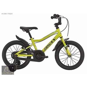 BİSAN FLOKİ 16 JANT YEŞİL RENK ETİKET SİYAH BİSİKLET