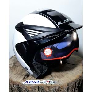 LS2 KASK OF586 ATOM BEYAZ YARIM KASK M