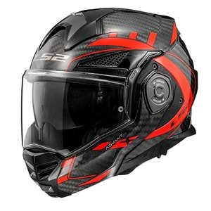 LS2 ADVANT X KARBON FUTURE KIRMIZI KASK-L