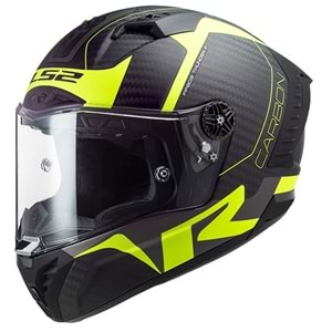 LS2 THUNDER KARBON RACING 1 MAT NEON SARI KASK-M