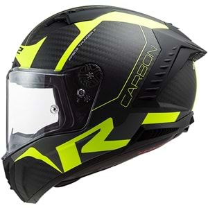 LS2 THUNDER KARBON RACING 1 MAT NEON SARI KASK-M