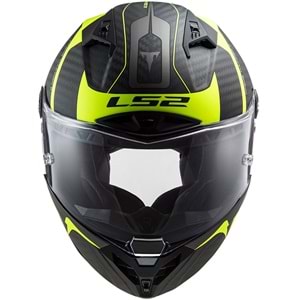 LS2 THUNDER KARBON RACING 1 MAT NEON SARI KASK-M