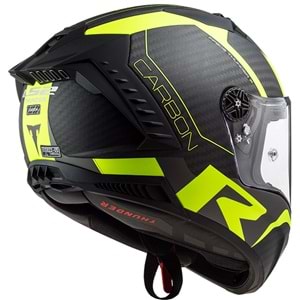 LS2 THUNDER KARBON RACING 1 MAT NEON SARI KASK-M