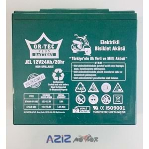 ORTEC 12V 24 6 DZM AH JEL AKÜ DİKEY