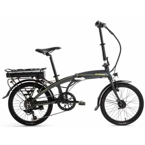 BİSAN PRIME ELEKTRİKLİ KATLANIR BİSİKLET MAT GRİ etket SARI