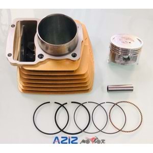 CG 125 SİLİNDİR KOMPLE SET 15 PERNO 56,5mm ALTIN RENK