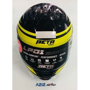 BETA KASK CENE AÇILIR GOZLUKLU LP01 BEDEN : 56(S) SİYAH BEYAZ