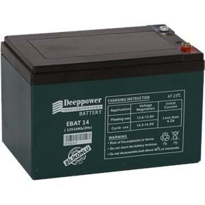 DEEPPOWER 12V 14 AH AKÜ ELEKTİRİKLİ BİSİKLET AKÜSÜ